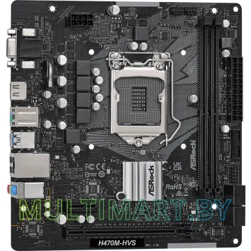 Материнская плата ASRock H470M-HVS R2.0 картинка 3